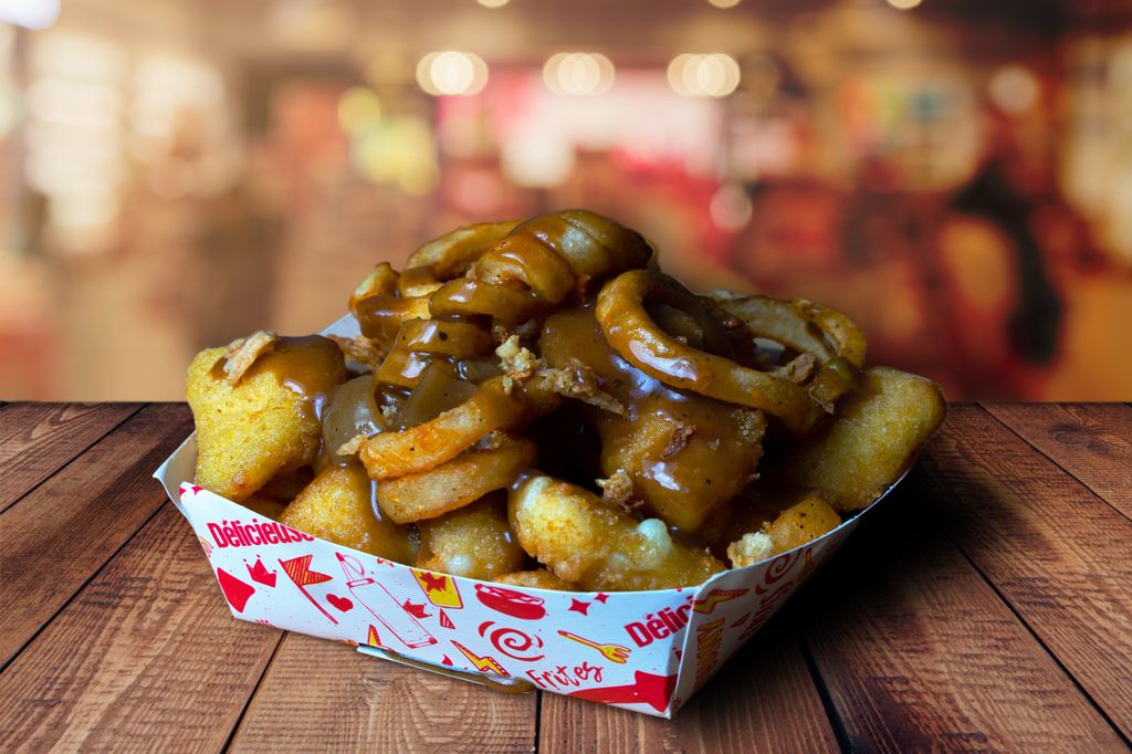 Cajun Fried Cheese Curd Poutine