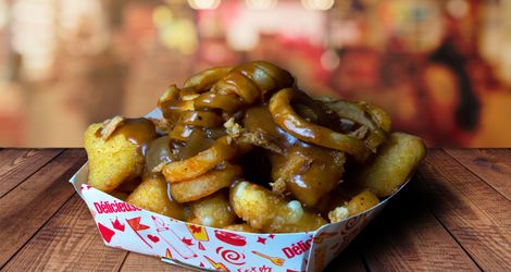 Cajun Fried Cheese Curd Poutine