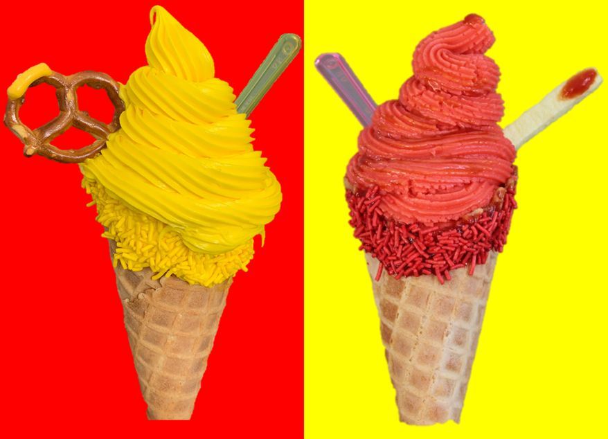 Ketchup and Mustard Ice Cream