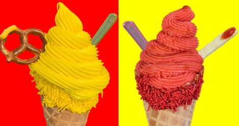 Ketchup and Mustard Ice Cream