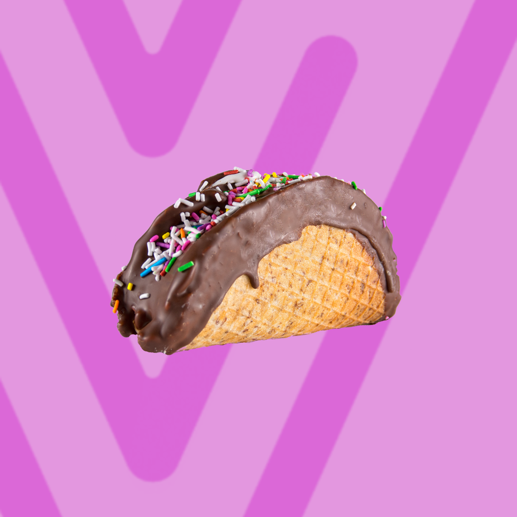 Habanero Cherry Ice Cream Taco