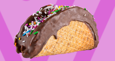 Habanero Cherry Ice Cream Taco
