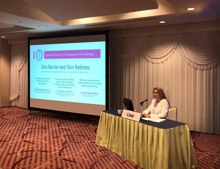 Dr. Lucy Gildea at the JSID. Dr. Lucy Gildea at the JSID.