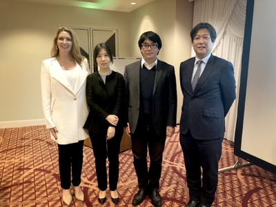 Dr. Lucy Gildea (Mary Kay Inc.), Dr. Sang Eun Lee, Dr. Gyohei Egawa and Dr. Akimichi Morita. Dr. Lucy Gildea (Mary Kay Inc.), Dr. Sang Eun Lee, Dr. Gyohei Egawa and Dr. Akimichi Morita.