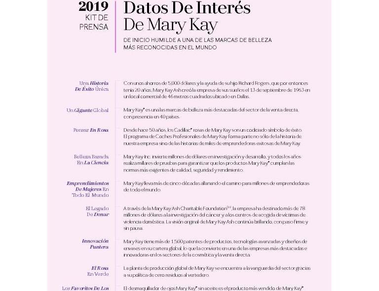 2019_PRESSKIT_DatosdeInteres 2019_PRESSKIT_DatosdeInteres