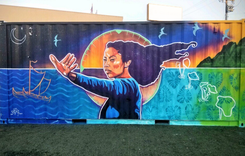 “Star Navigator” mural by Nikila Badua Mural 2
