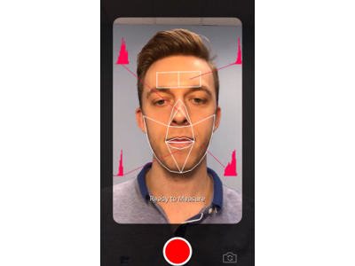 Screen grab of facial scan from the app.photo copyright&nbsp;Kang LeeApp devleoper: NuraLogix