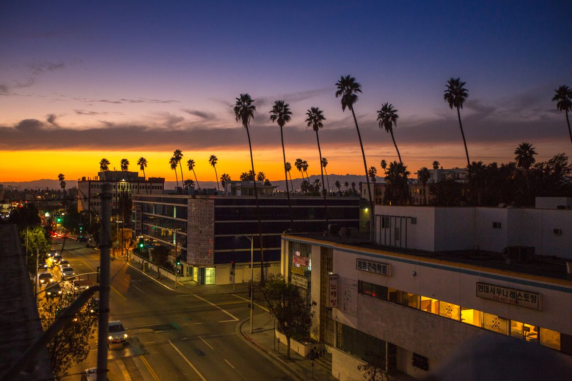 Sunset over Koreatown Sunset over Koreatown
