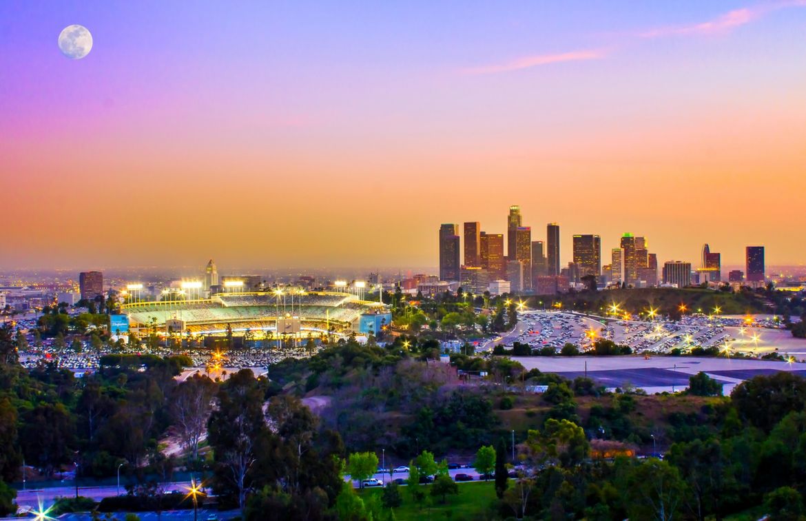 Dodger Stadium Skyline Dodger Stadium Skyline