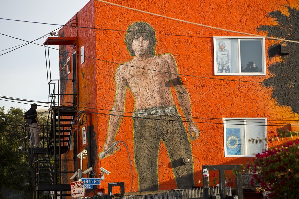 Jim Morrison mural - Venice Beach Jim Morrison mural - Venice Beach