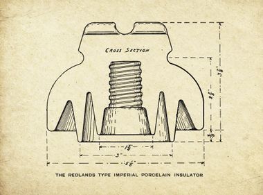The First Porcelain Insulator