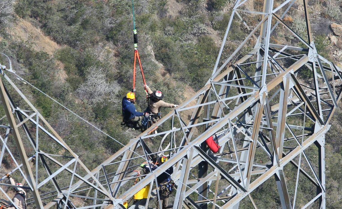 Linemen Take Flight to Upgrade Transmission Lines Inside Edison