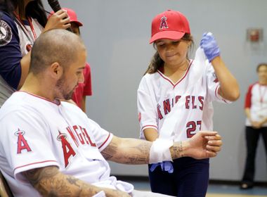 Angels Pitcher Helps Teach Kids Earthquake Safety