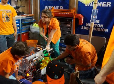 High School Teams Compete in FIRST Robotics Orange County Regionals 