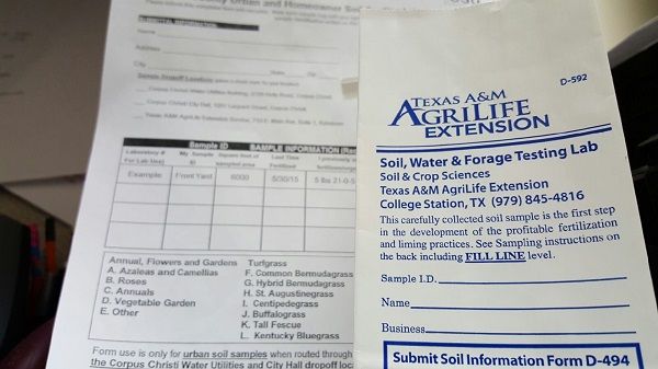 Soil Testing Information Requirement