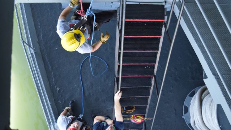 CCFD Training at USS Lexington