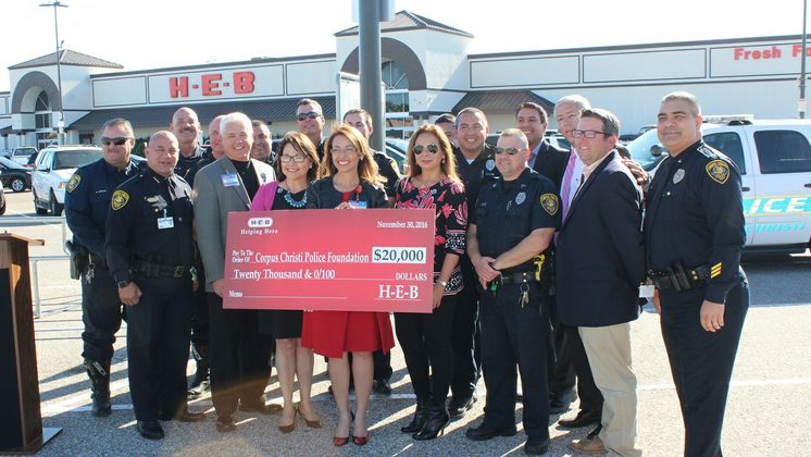 CCPD Police Foundation accepts HEB Donation