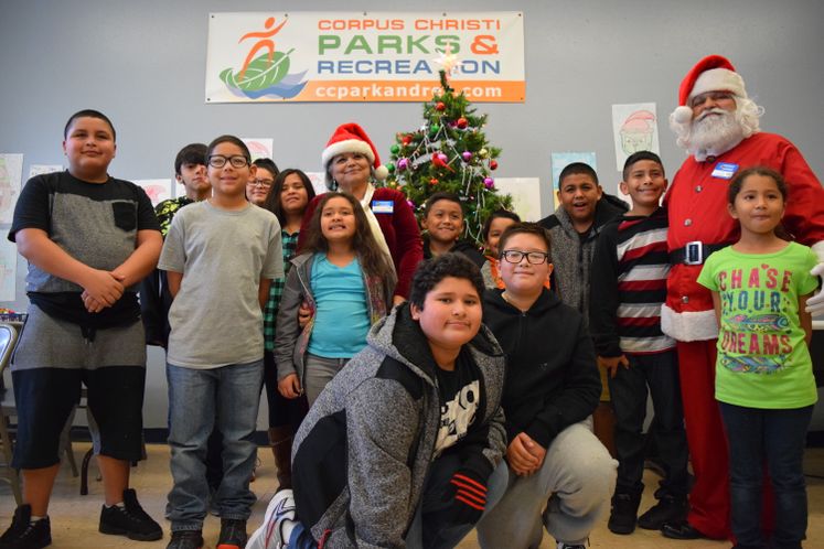 Mr and Mrs Claus at Oak Park Recreation Center