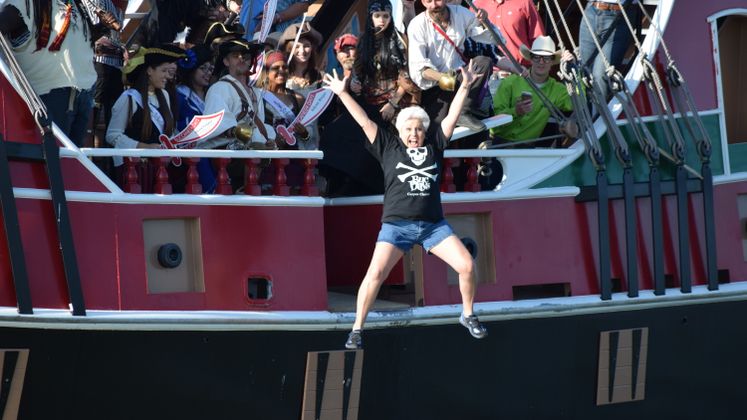 Mayor Nelda Martinez Kicks Off Buc Days with a Splash!