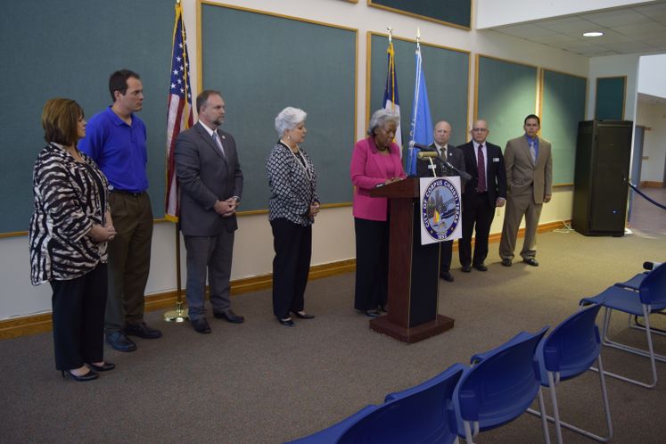 City Administration and Council Members address the Media