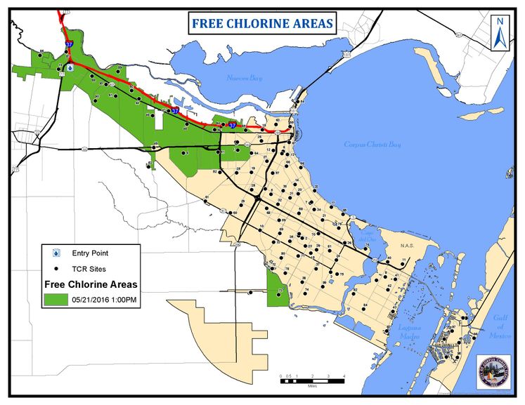 5-21-16 Free Chlorine area Map#2