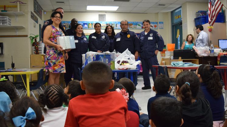 CDC Officers Adopt a Class for School Supplies