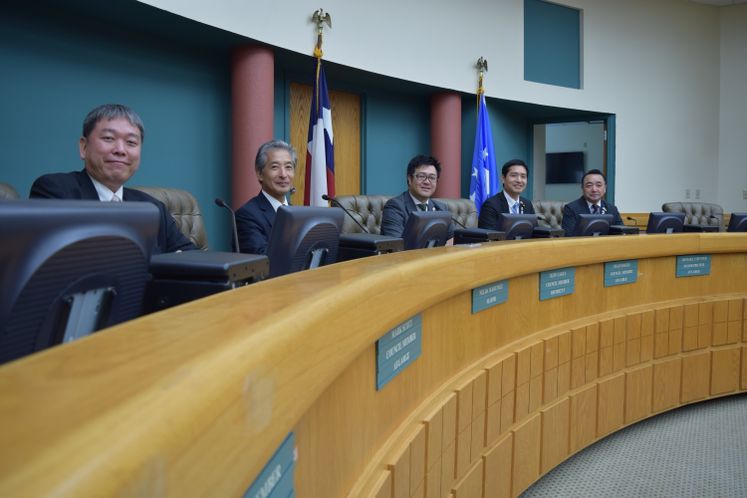 Council Members from Yokosuka Japan visited City Hall as part of the Sister City Program