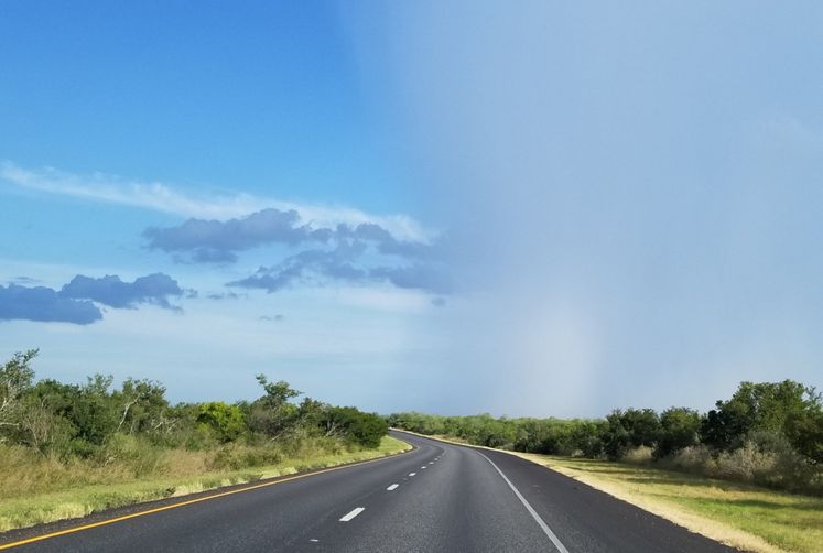 Rain Cell Near Choke Canyon