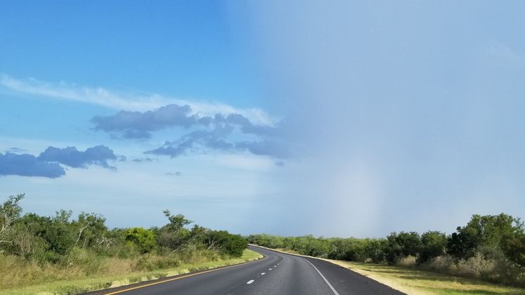 Rain Cell Near Choke Canyon