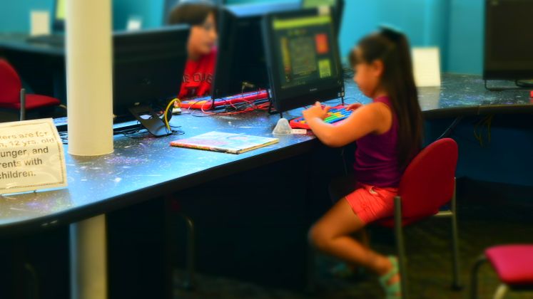 Kids Learning at McDonald Library