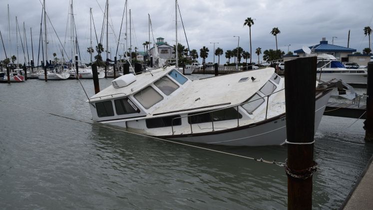 Harvey Aftermath at CC Marina