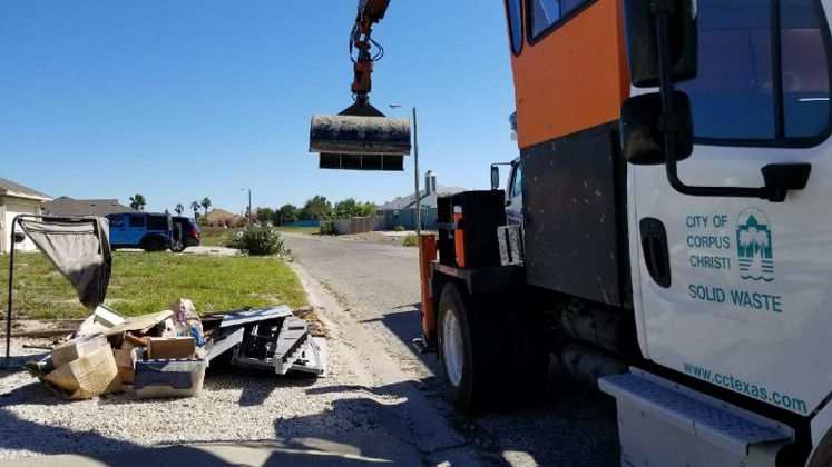 Solid Waste Services Picks Up Debris from Harvey