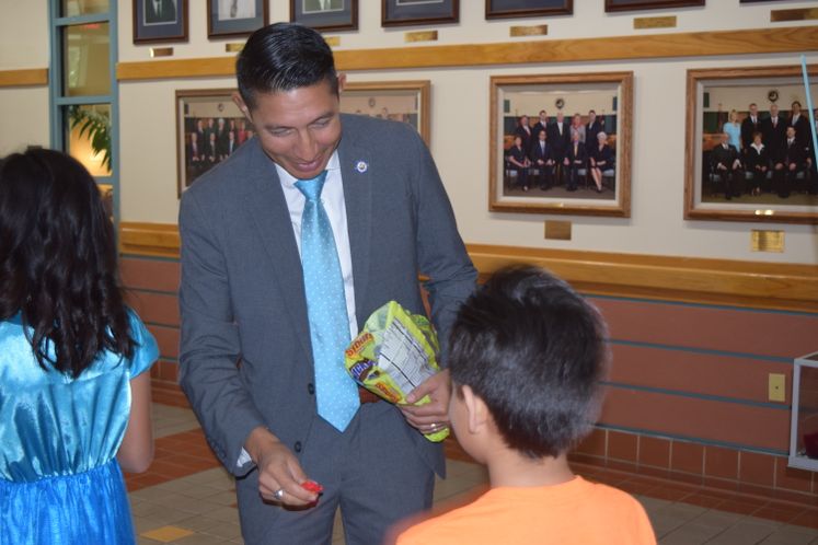 G. Evans Students Celebrate Halloween at City Hall