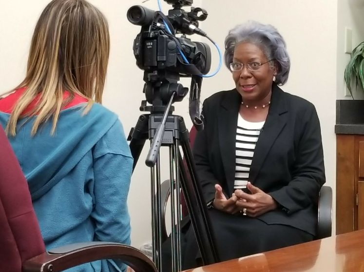 City Manager Margie C. Rose Talks to Media on International Women's Day