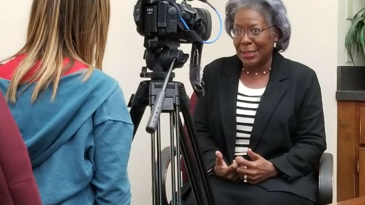City Manager Margie C. Rose Talks to Media on International Women's Day