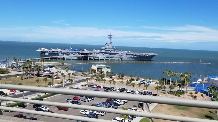 USS Lexington from Above