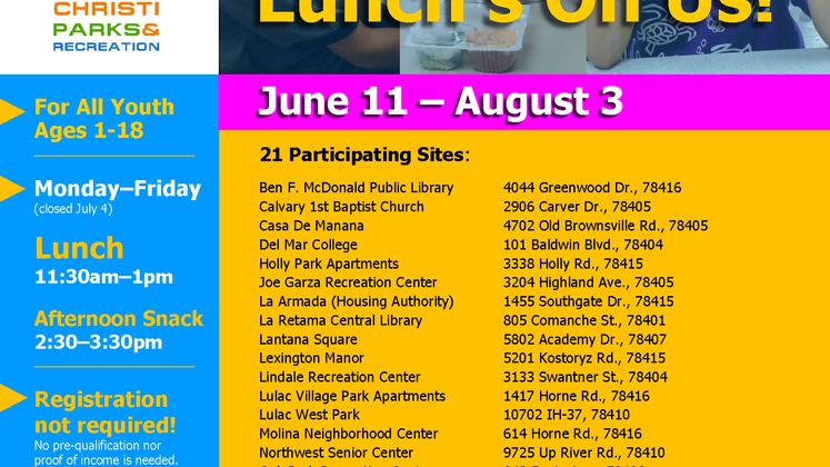 2018 Summer Youth Food Program
