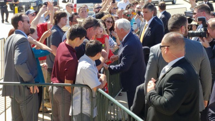 VP M. Pence back in Harvey Affected Area