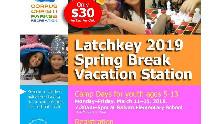 Spring Break Vacation Station Flyer