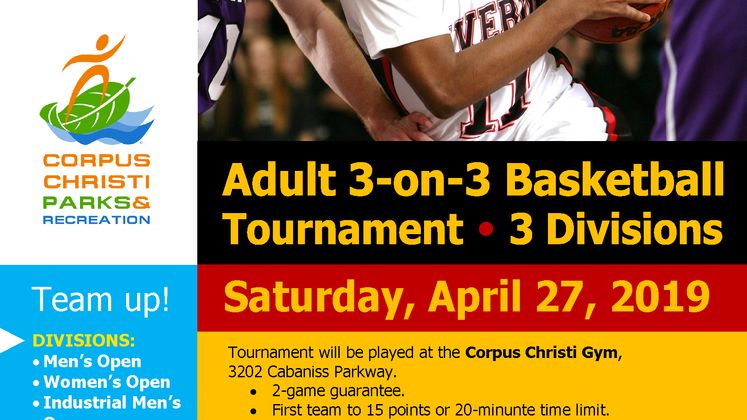 Adult 3 on 3 Basketball Flyer