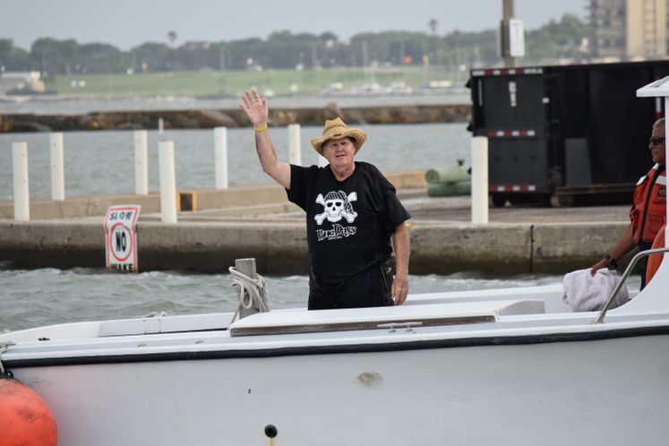 Mayor McComb Walks the Plank - Buc Days!