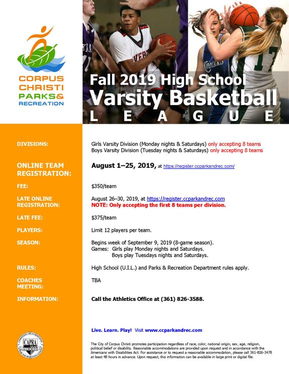 Fall Varsity Basketball League