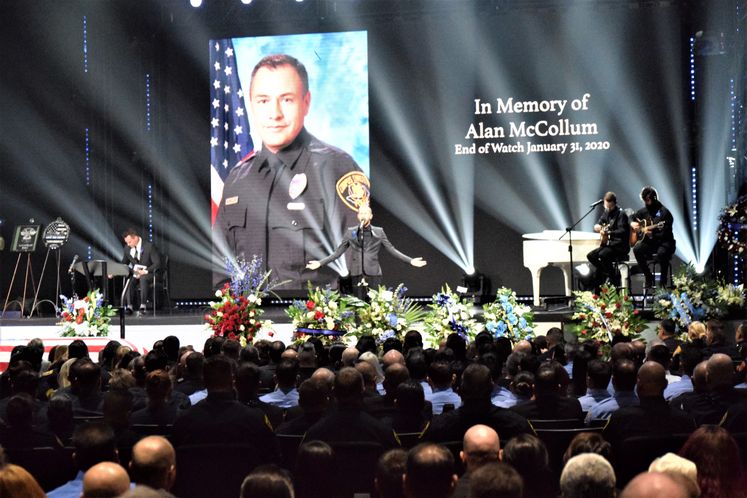 Officer Alan McCollum's Funeral