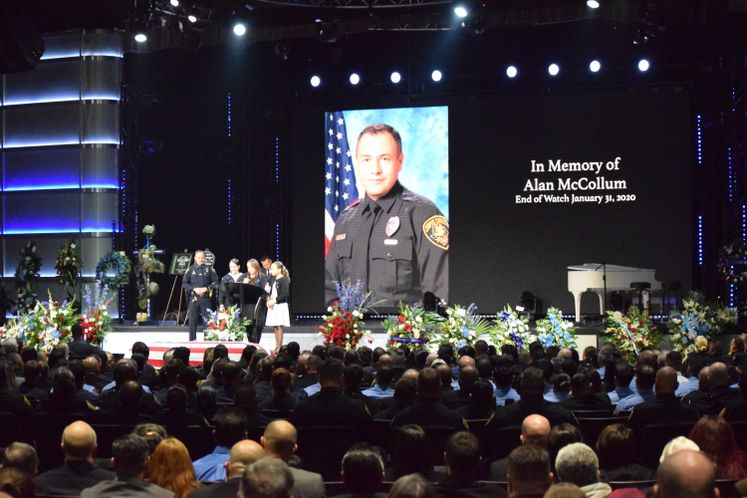 Officer Alan McCollum's Funeral