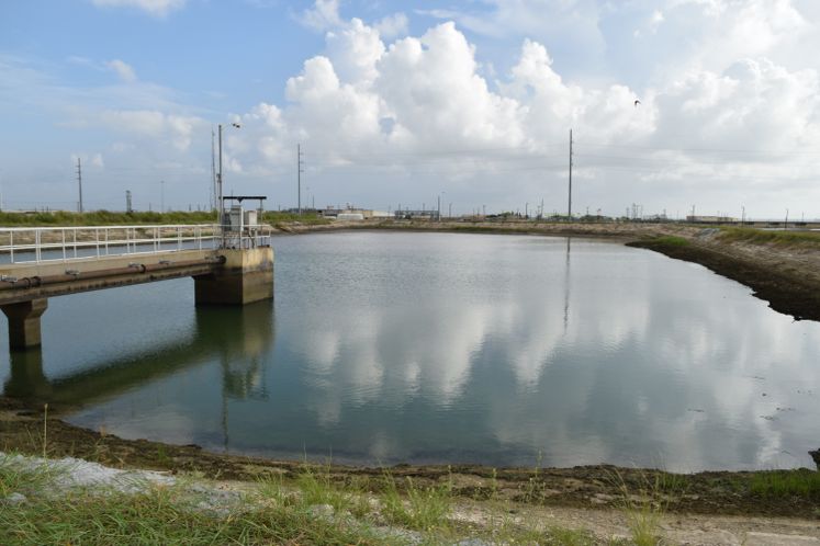 Pre-sedimentation Pond at ONSWTP