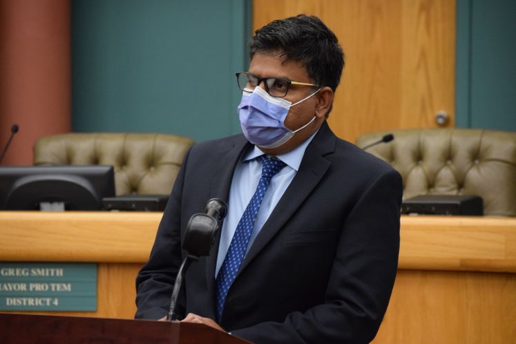 Dr. Ramachandruni Speaks During COVID-19 Update