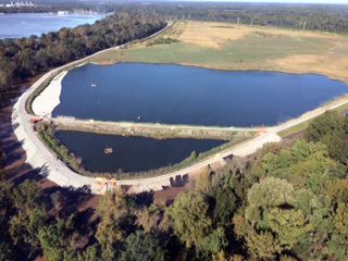 Aerial Photo of the H.F. Lee Coal Ash Basin Aerial Photo of the H.F. Lee Coal Ash Basin