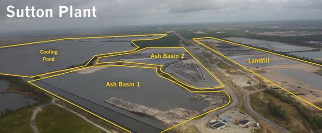 Sutton site overview after Hurricane Florence. Photo uploaded Sept. 19, 2018.