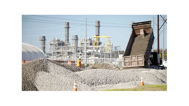 Additional materials arriving at the site to repair the Sutton Lake dam breach. Photo uploaded on Sept. 23, 2018.