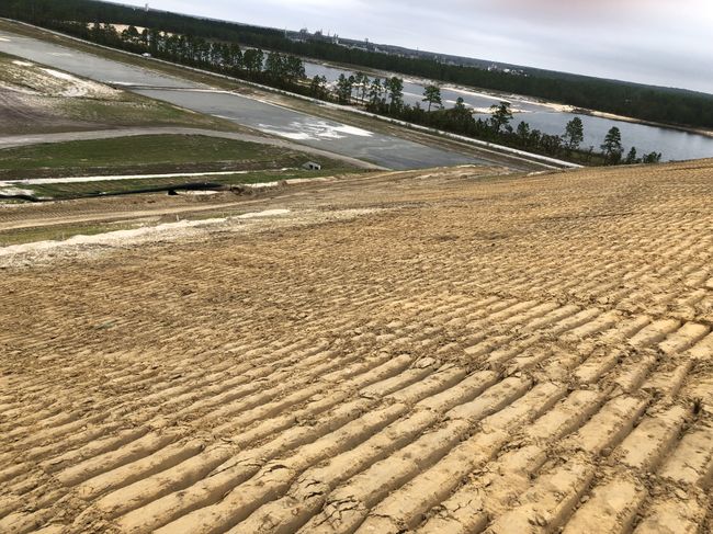 Repairs are progressing at the lined coal ash landfill under construction at the Sutton Plant. Photo uploaded Sept. 24, 2018. Repairs are progressing at the lined coal ash landfill under construction at the Sutton Plant. Photo uploaded Sept. 24, 2018.
